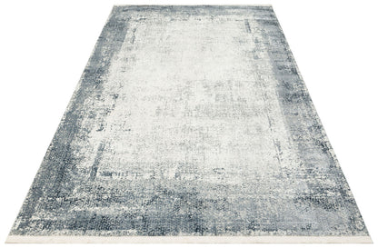 LGS 06 CREAM GREY XW  - LAGOS XW - Hav Toz Vermez Eskitme Desenli Modern Makine Halısı