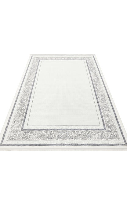 ST 102 GREY XW  - SATEEN - Hav Toz Vermez Yıkanabilir Kaymaz İnce Dokuma Modern Halı 