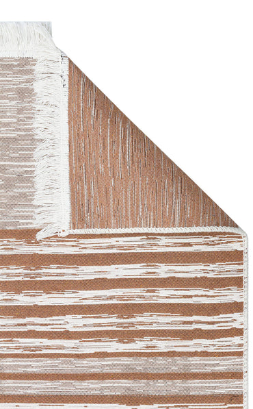 Arya AR 27 Krem Bej - Yıkanabilir Çift Taraflı Modern Dokuma Kilim