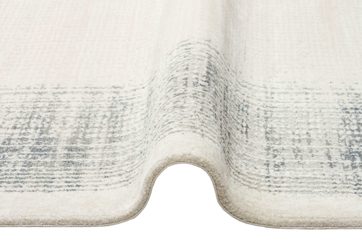 LGS 08 CREAM SILVER XW  - LAGOS XW - Hav Toz Vermez Eskitme Desenli Modern Makine Halısı