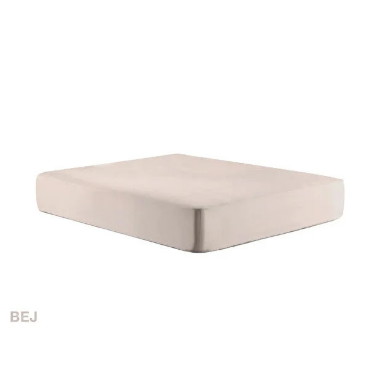 Penye Fitted Çarşaf Tek kişilik - Bej