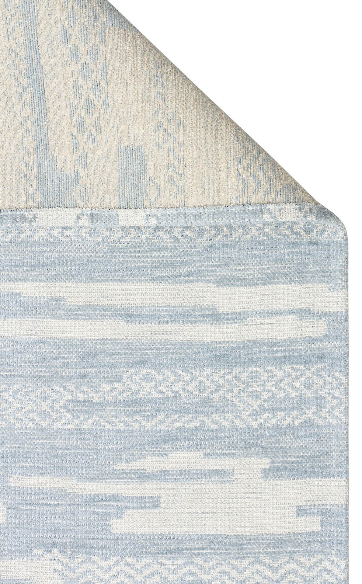 BG 01 BLUE  - BIGA - Hav Toz Vermez Kaymaz Tabanlı İnce Dokuma Modern Halı