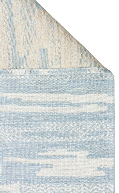 BG 01 BLUE  - BIGA - Hav Toz Vermez Kaymaz Tabanlı İnce Dokuma Modern Halı