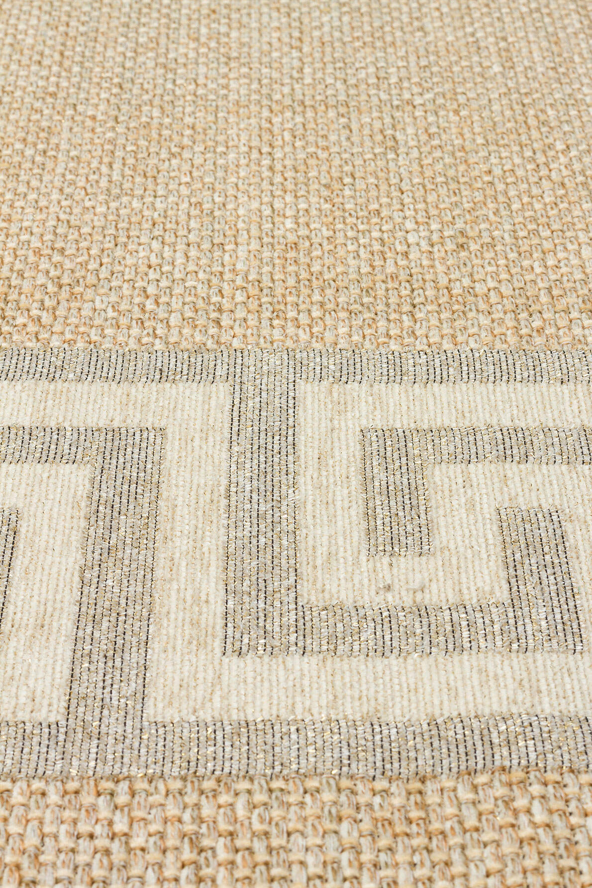 BRK 11 NATURAL WHITE  - BROOKLYN - Hasır Görünümlü Kaymaz Renkli Dokuma Modern Kilim