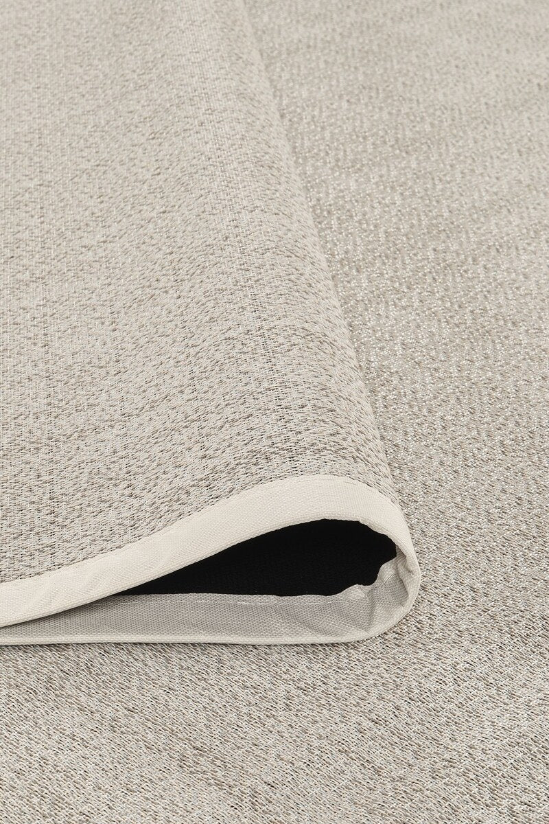 Vicenza 2821 Krem Kaymaz Tabanlı Yıkanabilir Dekoratif Şık Sisal Halı
