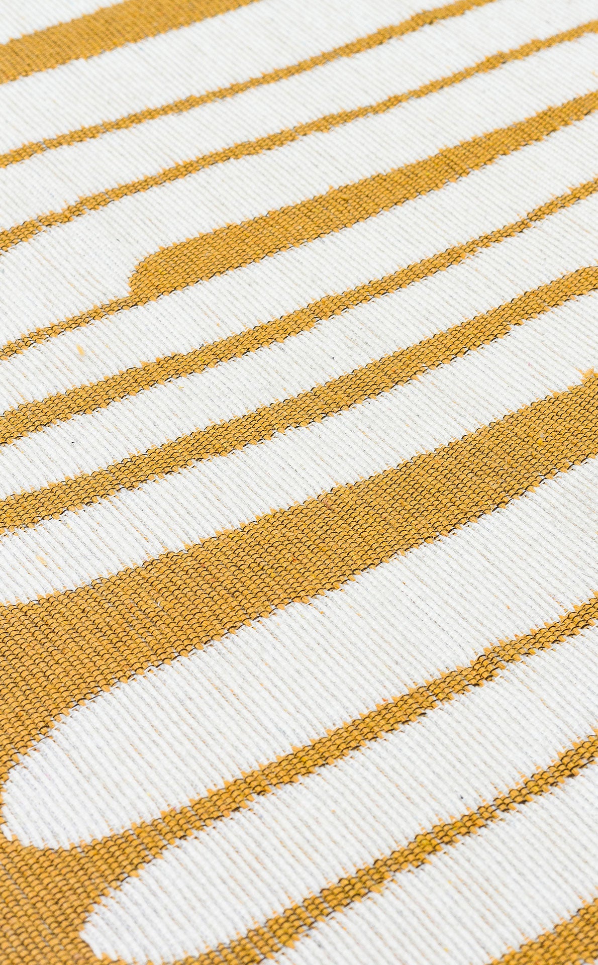 ARN 10 WHITE YELLOW  - ARYA NEO - Yıkanabilir Kaymaz Tabanlı Modern Pamuk Kilim