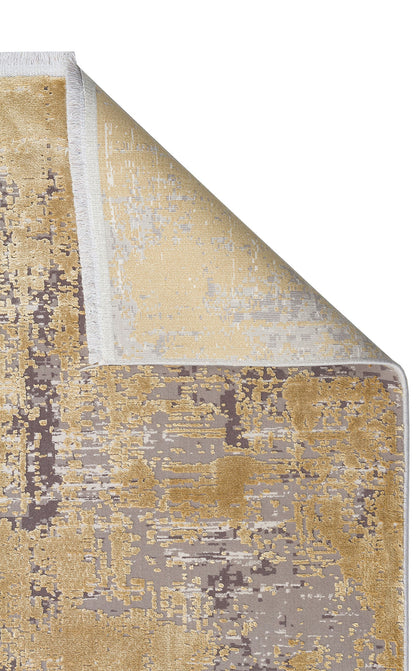 FS 30 GREY GOLD XW  - FRESCO - Yüksek Alçak Dokulu Özel Işıltılı Yüksek Kaliteli Sık Dokuma Modern Salon Halısı