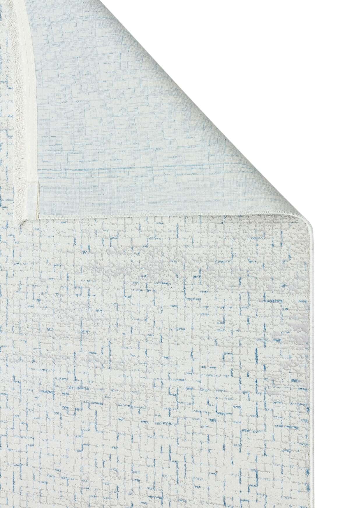 Riena 1183 Mavi - Akrilik Polyester Halı | Kaymaz Tabanlı Dekoratif Halı