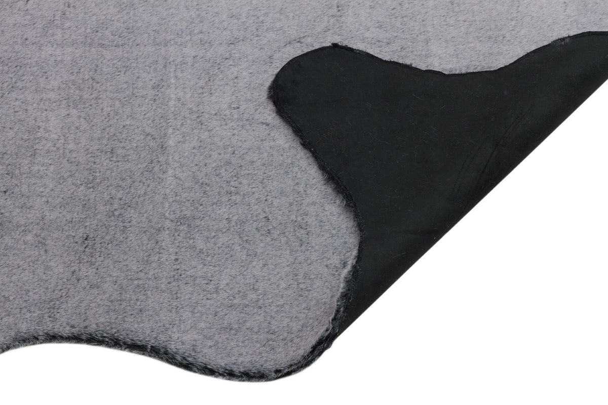  Solo 1614 Gri - Tüy Dökmez Kaydırmaz Tabanlı Modern Peluş Halı