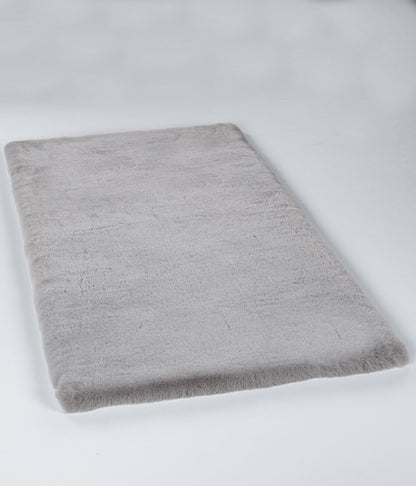 Palma Gri - Yıkanabilir Peluş Halı | Kaymaz Süet Taban Halı