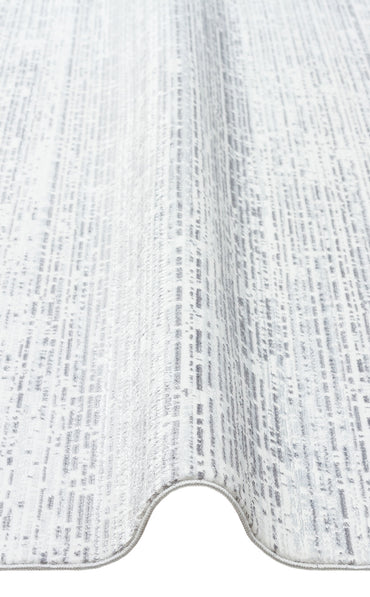 ST 101 L.GREY XW  - SATEEN - Hav Toz Vermez Yıkanabilir Kaymaz İnce Dokuma Modern Halı 