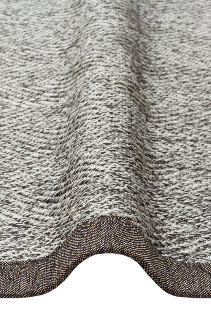 VENTURA SISAL VNT 2704 Gri BRD Dark Mix  İç ve Dış Mekan Kullanımına Uygun Hav Vermeyen Kolay Temizlenebilir Bordürlü Sisal Görünümlü Halı