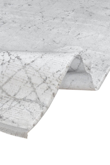 Lima 6222 Gri - Polyester Şönil Halı | Dokuma Tabanlı Model
