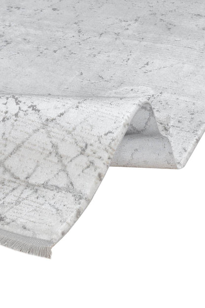 Lima 6222 Gri - Polyester Şönil Halı | Dokuma Tabanlı Model