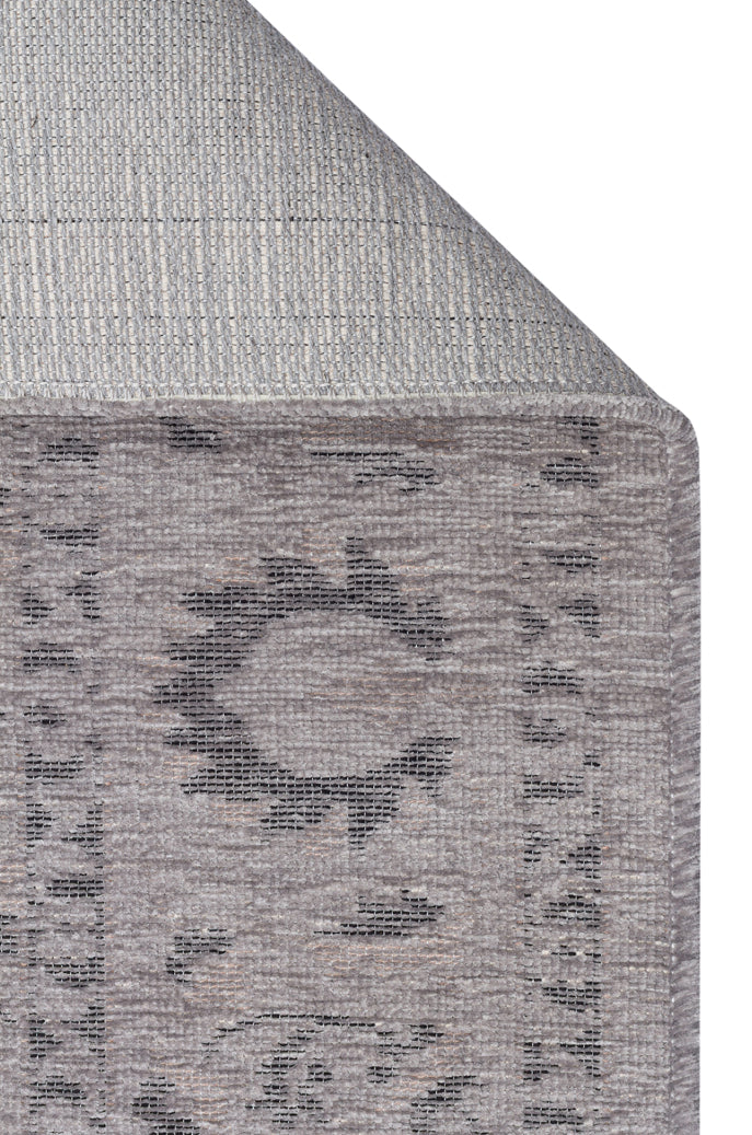 Liza LIZ 03 Gri XW - Düz Pamuk Dokulu Kilim Kaymaz Tabanlı, Yıkanabilir, Uzun Ömürlü Kilim