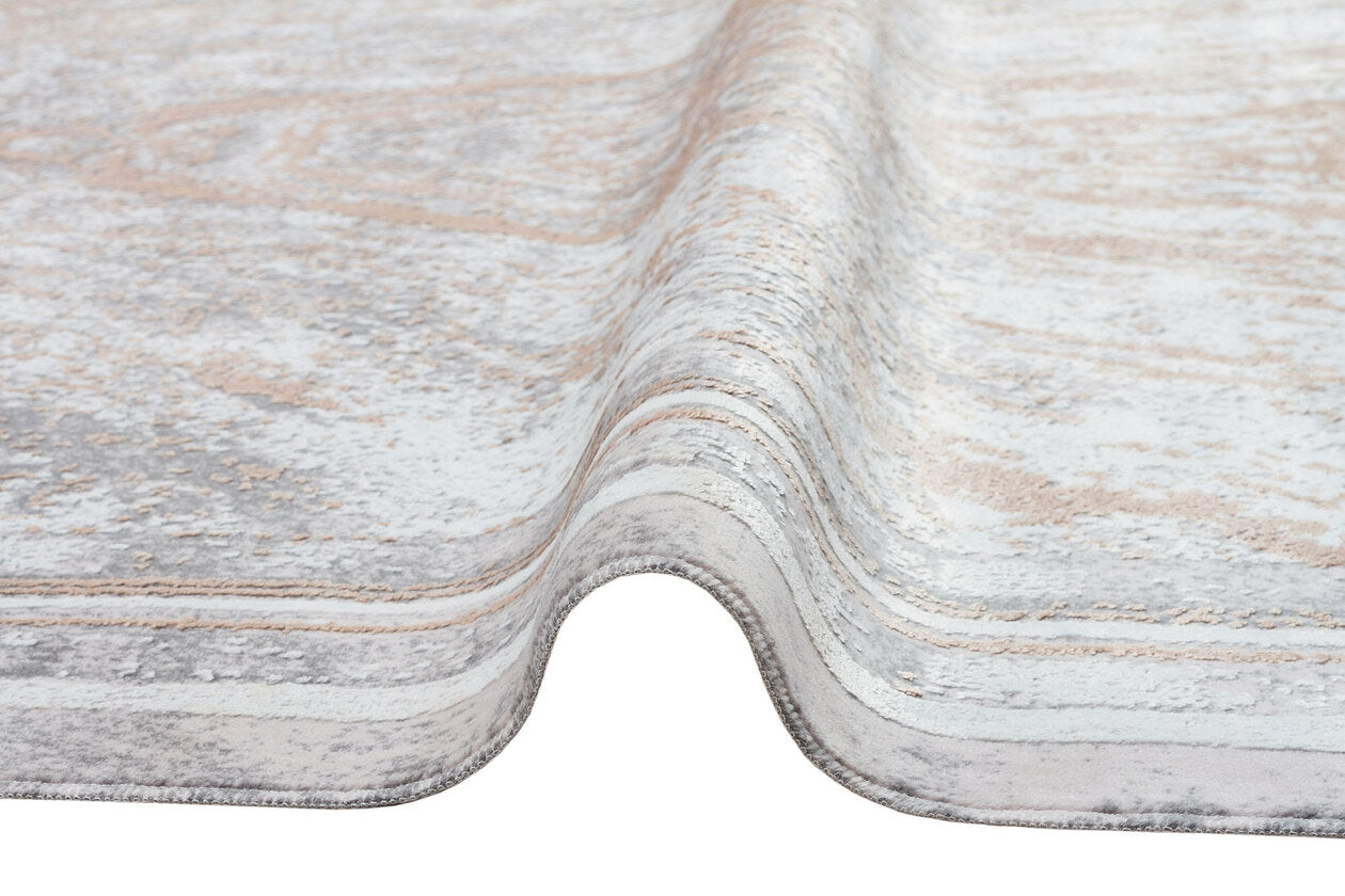 ST 13 BEIGE GOLD XW  - SATEEN - Hav Toz Vermez Yıkanabilir Kaymaz İnce Dokuma Modern Halı 