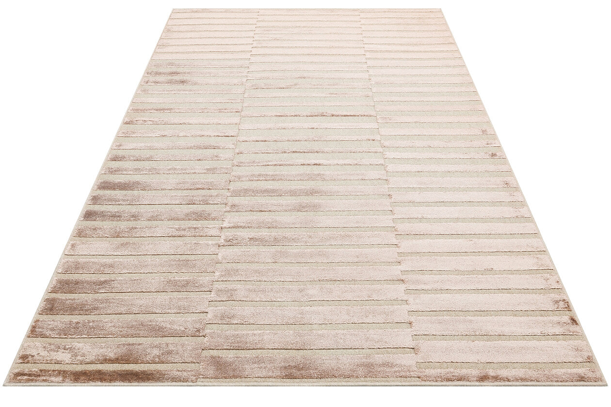 ZNT 03 BEIGE DYED  - ZENITH DYED - Yüksek Alçak Dokulu Naturel Yün ve Viskon Modern Dokuma Halı