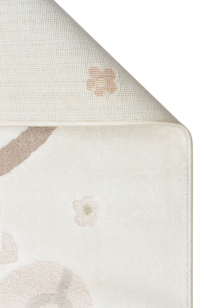 Bambino BMB 02 Krem Multy-Pastel Renkli Hav ve Toz Vermeyen Çocuk Halısı 
