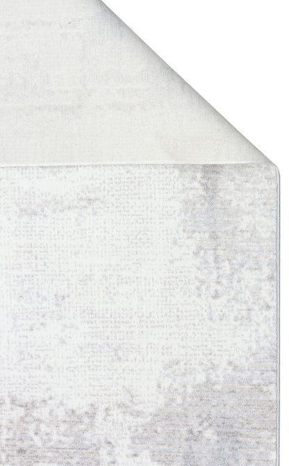 ST 106 CREAM BEIGE  - SATEEN - Yıkanabilir Kaymaz Tabanlı Hav Vermez Sık Dokuma Modern Halı