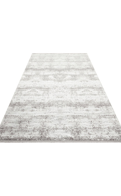 ST 112 GREY  - SATEEN - Yıkanabilir Kaymaz Tabanlı Hav Vermez Sık Dokuma Modern Halı