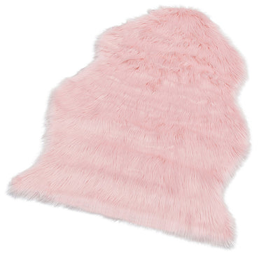 NEW QUARD SOFT PINK  - NEW LOVELY - Yumuşak Dokulu Uzun Tüylü Yıkanabilir Kuzu Postu