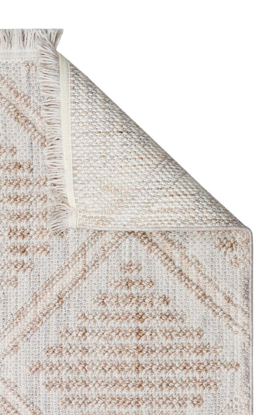 CZY 03 GREY BEIGE  - COZY - Hav Toz Vermez Modern Örgü Dokuma Makine Halısı