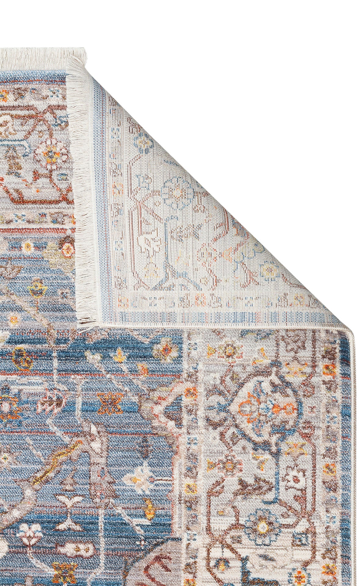 Pietra 01 NAVY GREY Sıcak Renk Tonlu Etnik Desenli Yumuşak Dokulu Makine Halısı