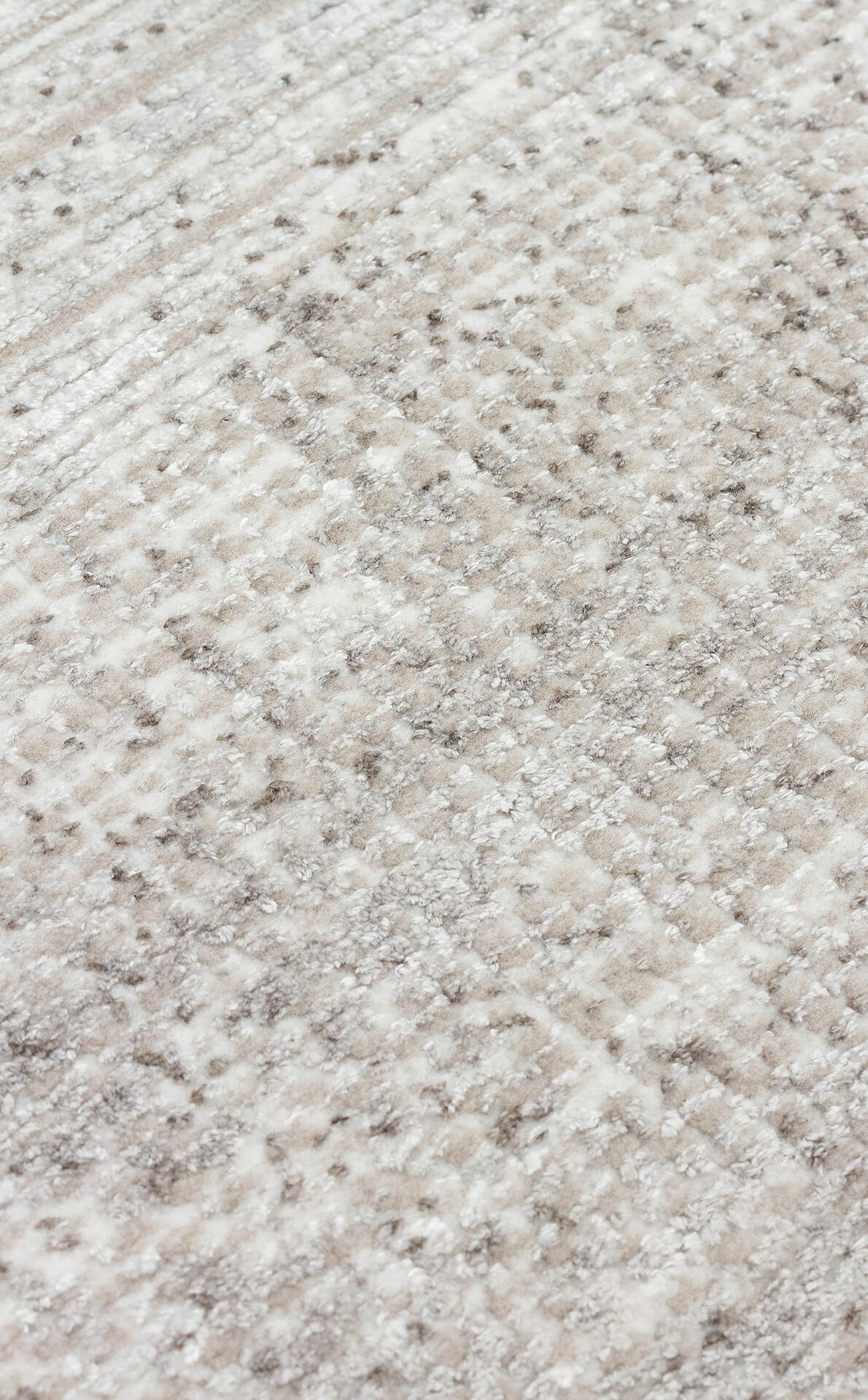 RM 02 CREAM GREY  - ROMA - Viskon ve Polyester ile Üretilen Şık Salon Halısı
