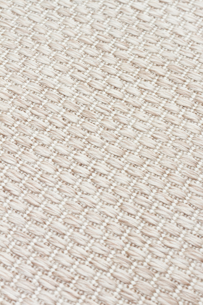 Mono MNO 05 Bej Krem - Yıkanabilir Kaymaz Kilim Halı