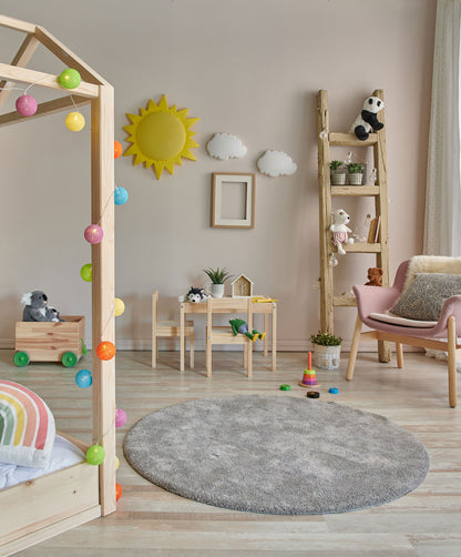 Comfort 1006 Gri Q - Yumuşak Dokulu Hav Toz Yapmayan Modern Pofuduk Shaggy Halı