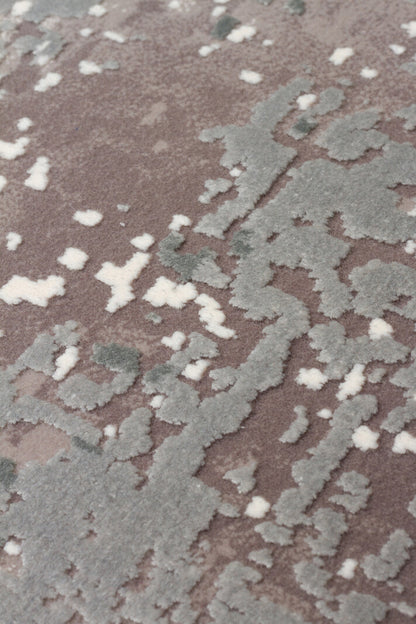 FRESCO XW FS 35 Gri Bej - Eskitme Dokulu Işıltılı Salon Halısı