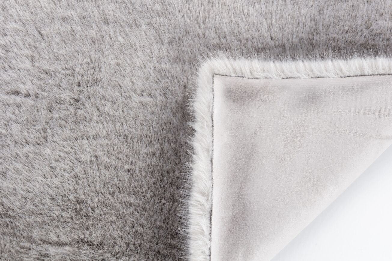 Reiki Gri - Kalın Peluş Halı | Yıkanabilir Süet Tabanlı