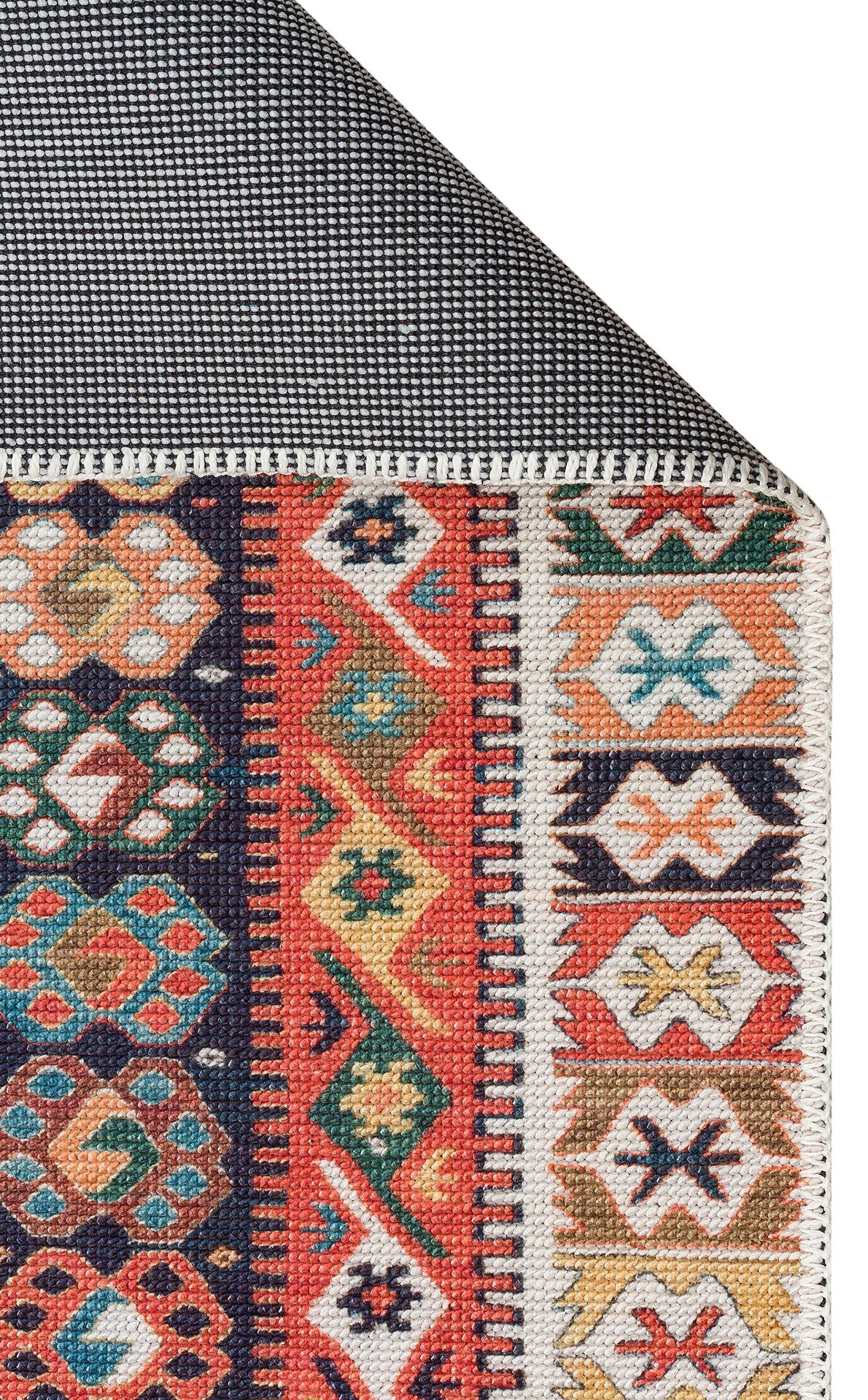 ELS 106 MULTY  - ELISTA - Vintage Desenlere Sahip Kaydırmaz Yıkanabilir Modern Halı