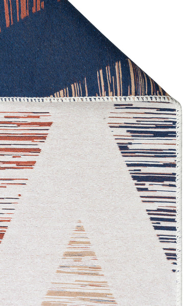 Arya AR 38 Çok Renkli - Yıkanabilir Çift Taraflı Modern Dokuma Kilim