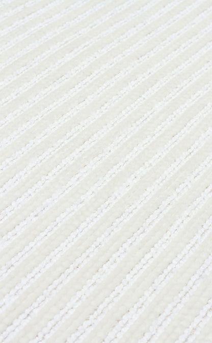 Ada Plain Krem - Yıkanabilir Kaymaz Hav Yapmaz Modern Düz Dokuma Kilim