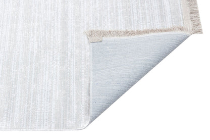 ST 09 GREY XW  - SATEEN - Hav Toz Vermez Yıkanabilir Kaymaz İnce Dokuma Modern Halı 