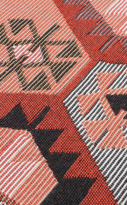 Arya AR 42 Çok Renkli - Yıkanabilir Çift Taraflı Modern Dokuma Kilim