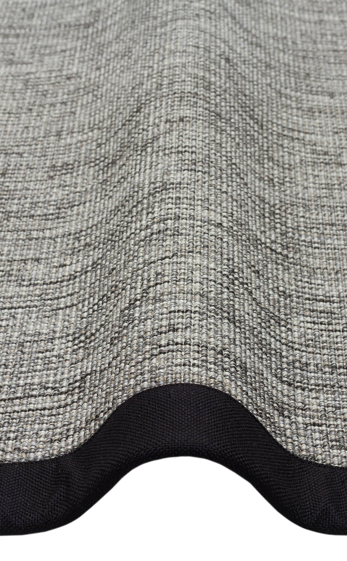 VENTURA SISAL VNT 2705 Gri BDR Siyah  İç ve Dış Mekan Kullanımına Uygun Hav Vermeyen Kolay Temizlenebilir Bordürlü Sisal Görünümlü Halı