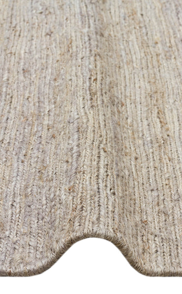SMK PLAIN GREY  - SOUMAK - Soumak Örgülü Naturel Kendir Halı