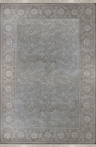 Vendome Palace 5441 Gri Krem -Viskon Bambu Halı | Dokuma Salon Halısı
