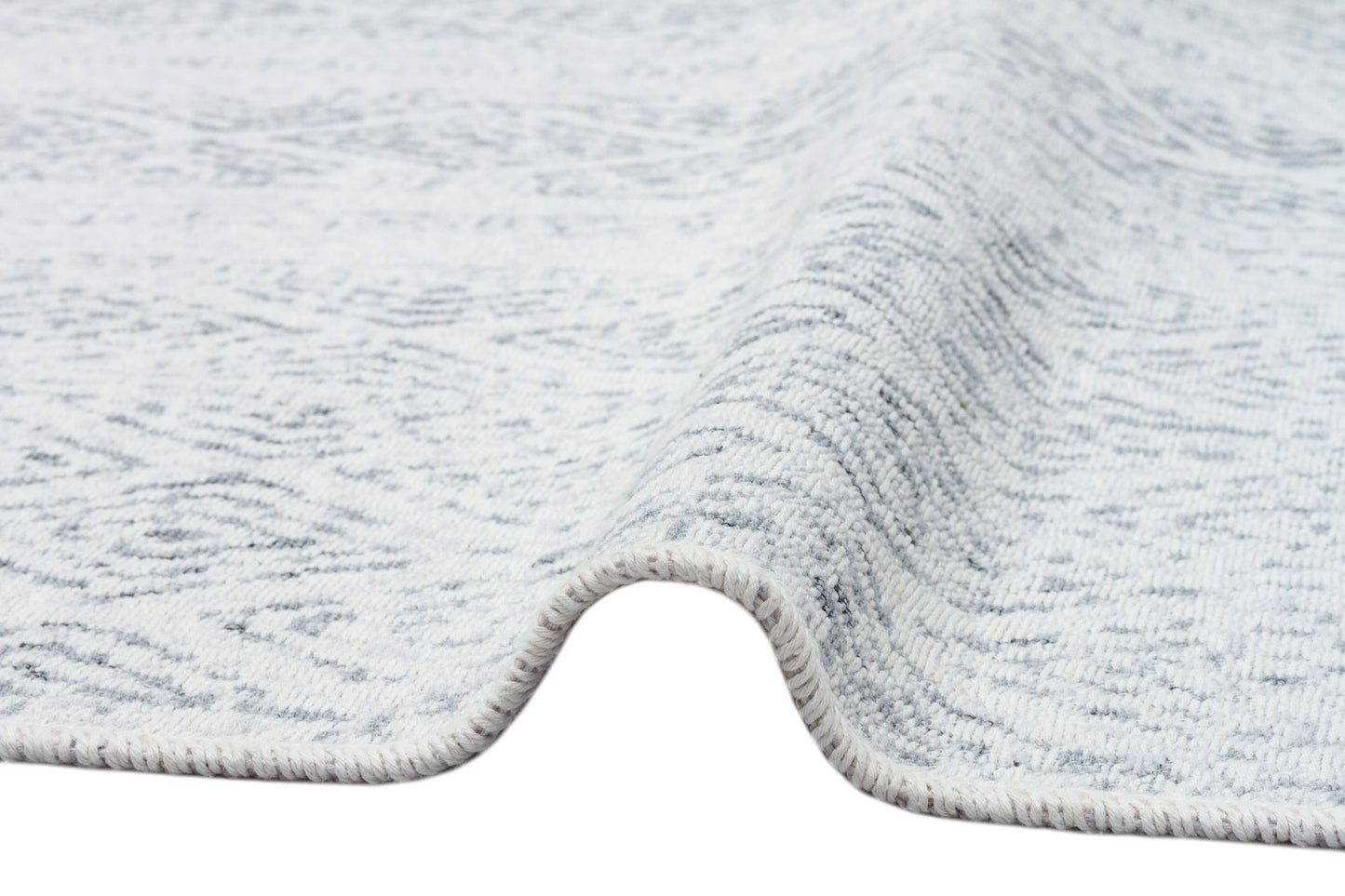 Arya AR 01 Gri - %100 Geri Dönüşümlü Pamuktan Çift Taraflı Yıkanabilir Modern Dekoratif Kilim