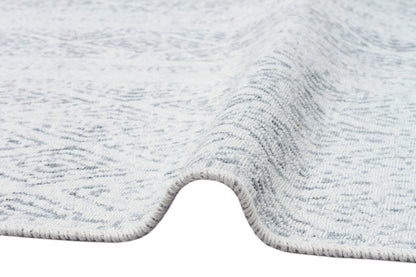 Arya AR 01 Gri - %100 Geri Dönüşümlü Pamuktan Çift Taraflı Yıkanabilir Modern Dekoratif Kilim
