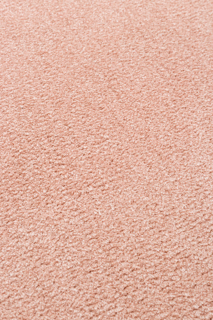 Zen Amorf 05 Pembe Özel Şekilli Kesim Yumuşak Tuşeli Sıkı Dokuma Makine Halısı