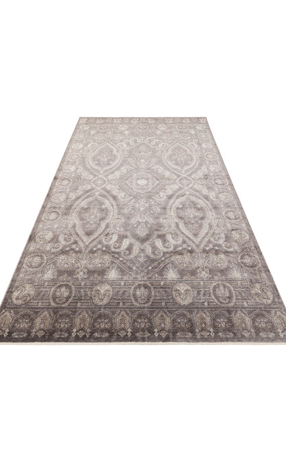 Taftan TF 03 Smoke Gri - Pakistan Overdyed Tarzı El Emeği ile Özel Tezgahlarda Üretilen Uşak Halısı