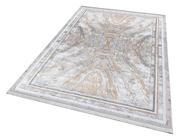ST 13 BEIGE GOLD XW  - SATEEN - Hav Toz Vermez Yıkanabilir Kaymaz İnce Dokuma Modern Halı 