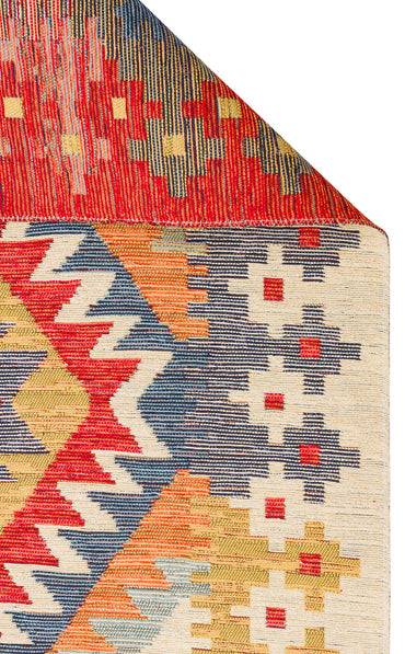 Nomad NMD 09 Çok Renkli - Çift Taraflı Yıkanabilir Kilim | Otantik Kilim