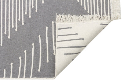 Arya AR 15 Gri - Yıkanabilir Çift Taraflı Modern Dokuma Kilim