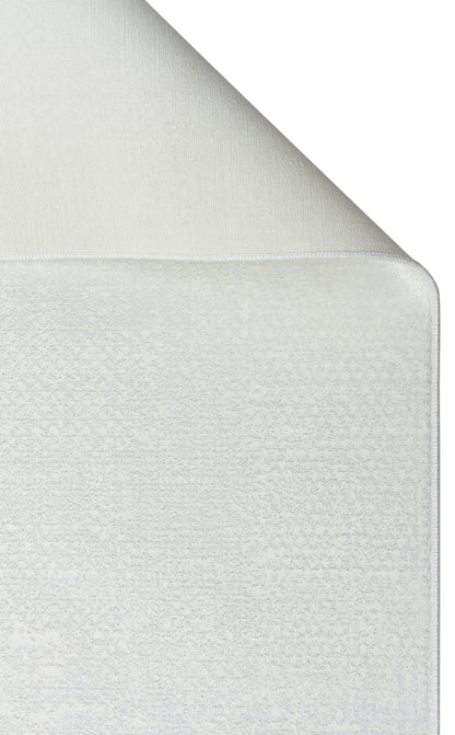 ST 21 WHITE XW  - SATEEN - Hav Toz Vermez Yıkanabilir Kaymaz İnce Dokuma Modern Halı 
