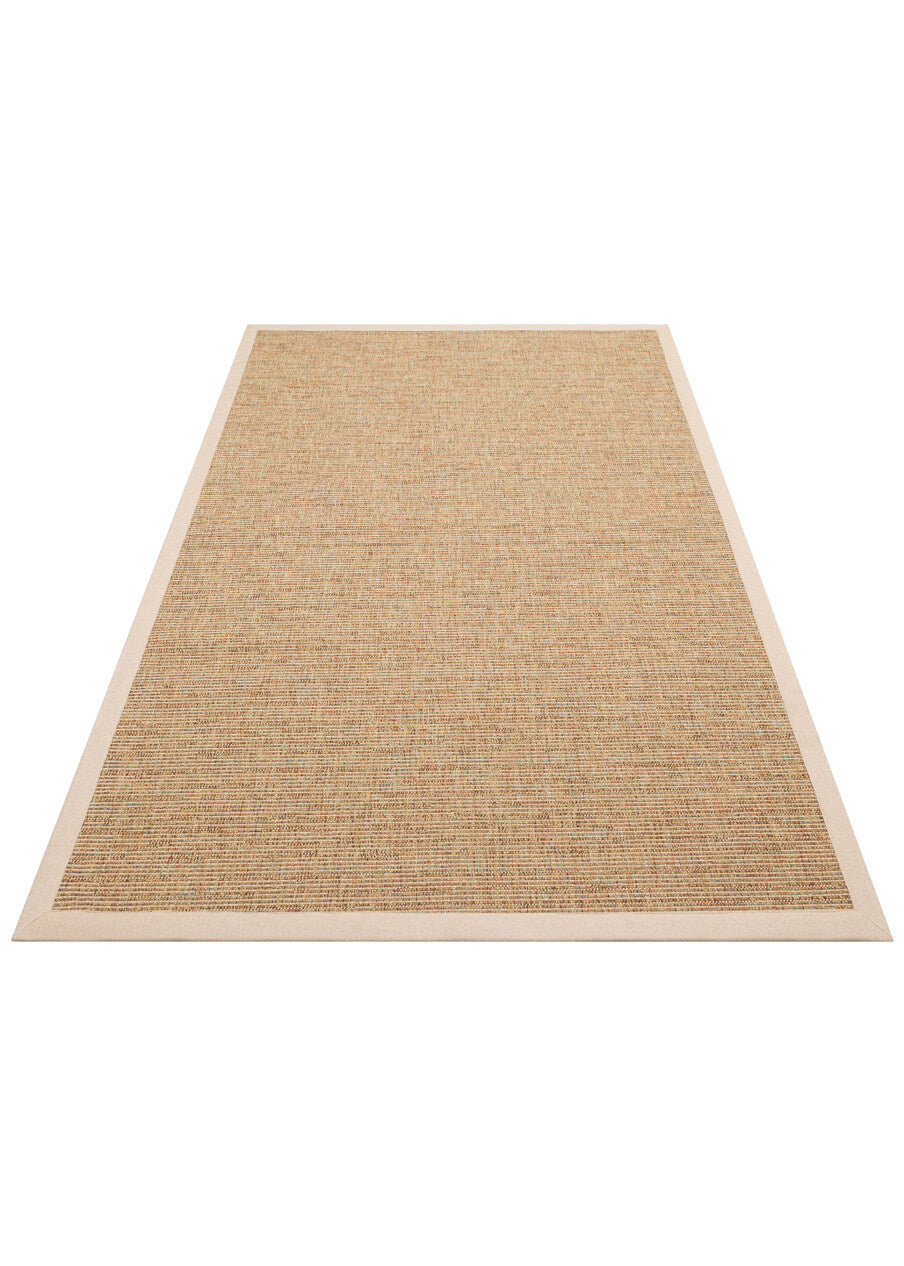 VENTURA SISAL VNT 2707 Multy BRD Bej  İç ve Dış Mekan Kullanımına Uygun Hav Vermeyen Kolay Temizlenebilir Bordürlü Sisal Görünümlü Halı