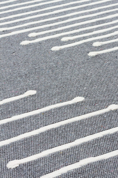 Arya AR 15 Gri - Yıkanabilir Çift Taraflı Modern Dokuma Kilim
